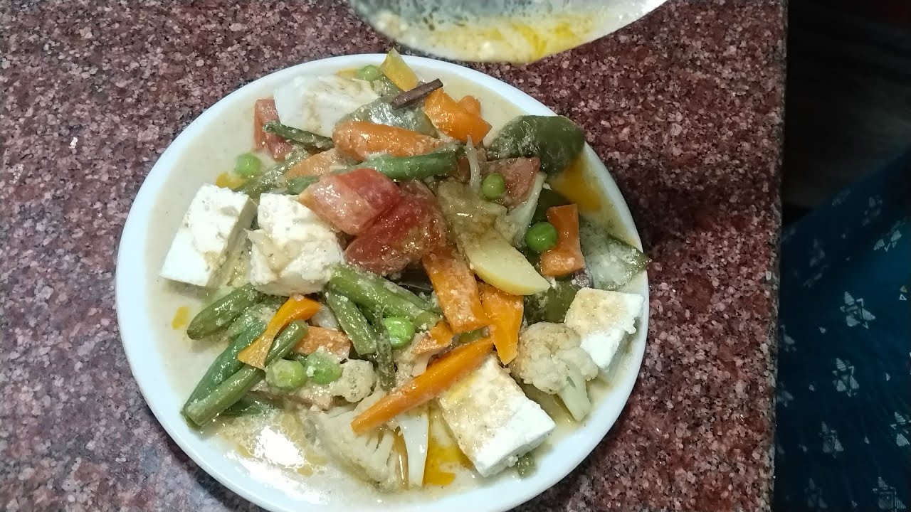 নিরামিষ তরকারি দারুন একটা রেসিপি নবরত্ন