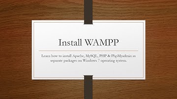 Setup a local development server by installing Apache, MySQL, PHP and PhpMyadmin Part 1