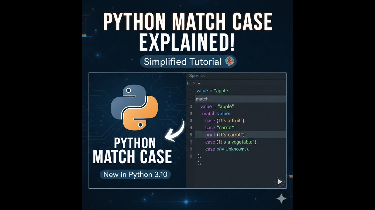 python match case - YouTube