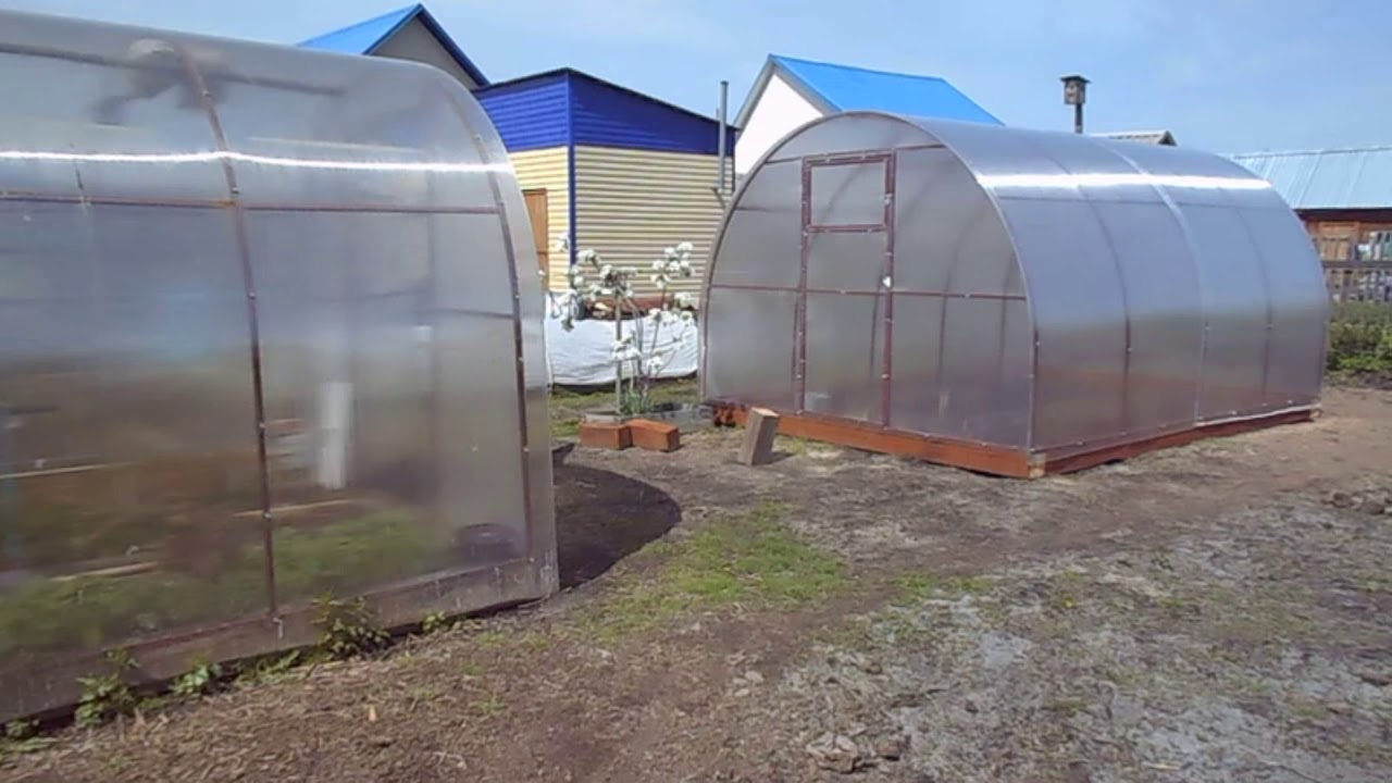 Установка теплицы - YouTube