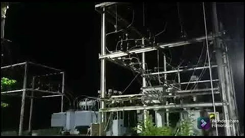 33kv power transformer blast when charge the supply #transformers #33/11kv