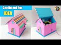 Easy cardboard box craft  beautiful diy idea with waste cardboard boxes diy organizer box