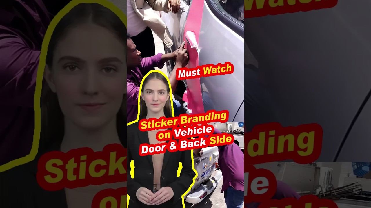 Sticker Branding on Vehicle door and back side 🔥