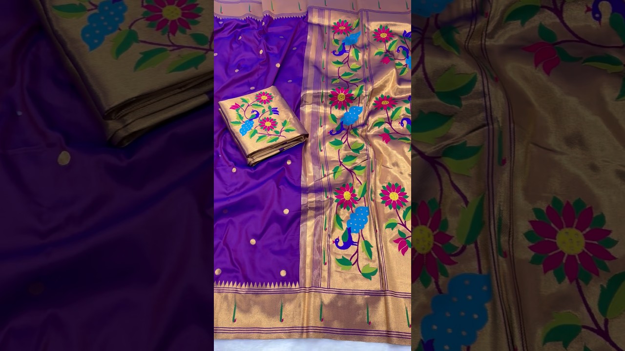 Soft Parrot Paithani Silk Saree