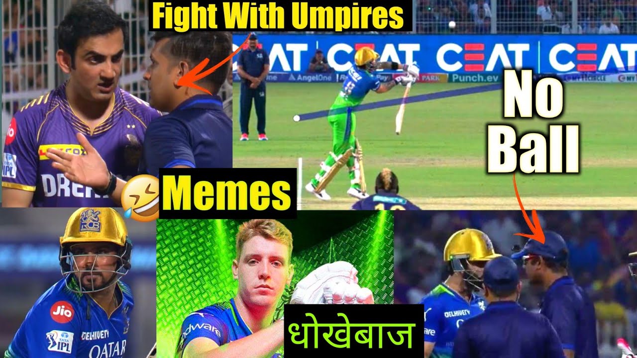 Virat Kohli out on No Ball ! KKR vs RCB Highlights 2024 | Virat angry ...