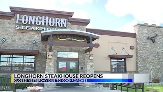 Longhorn Steakhouse reopens doors after clearing inspection