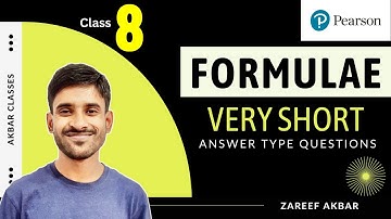 Class 8 | Formulae | Very Short Answer Type Q | Pearson IIT Foundation