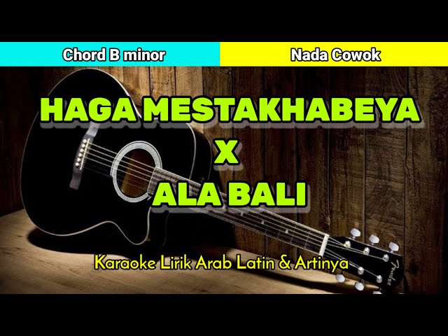 Habbitak x Ala Bali - Karaoke Nada Cowok class=