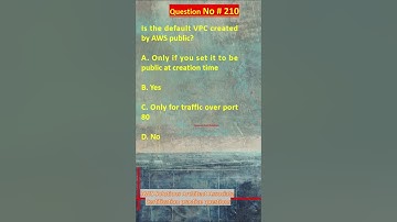 AWS Solutions Architect Associate Certification Practice Questions | Question No. 210 #aws #shorts