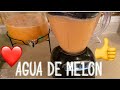 Agua De Melon (Fresh Cantaloupe Drink)