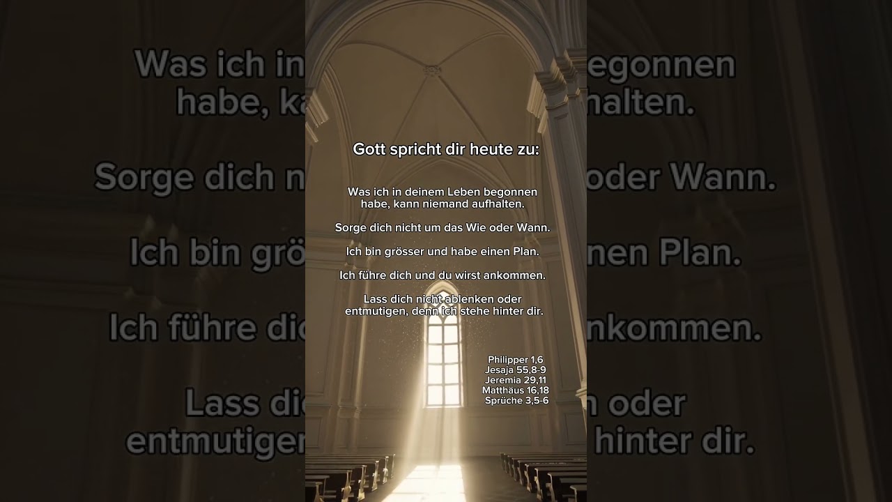 Was Gott dir heute zusprich