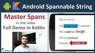 Spannable String in Android: Style a substring of TextView using Kotlin screenshot 5