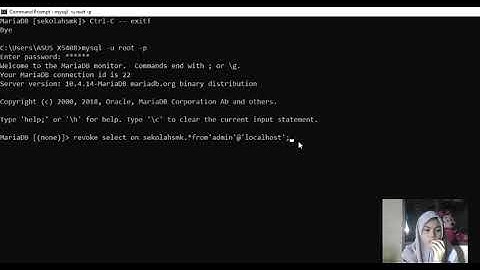Membuat Administrasi dan Memodifikasi Hak Akses database mysql melalui Command Line/Terminal