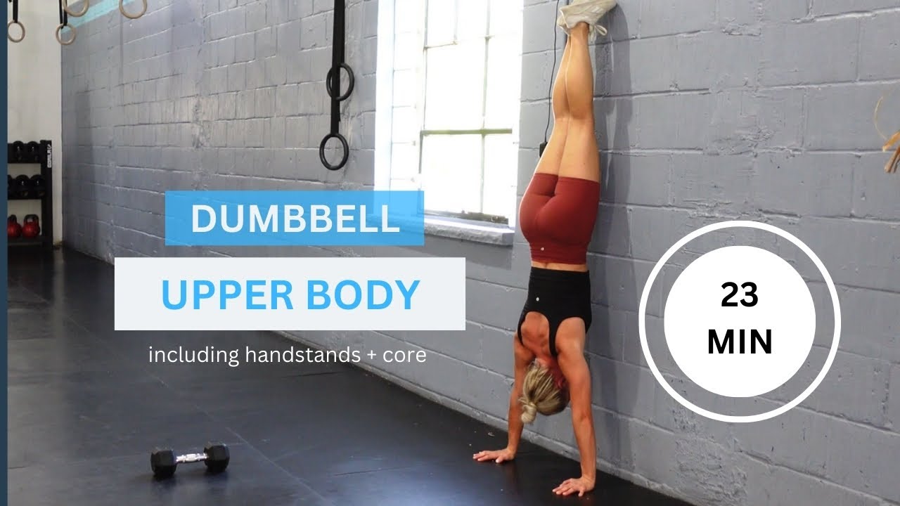 23 MINUTE UPPER BODY AND CORE WORKOUT- featuring wall walks - YouTube