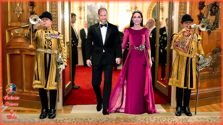 Catherine Makes Stunning Return At First French State Banquet In Windsor Castle In Two Years
