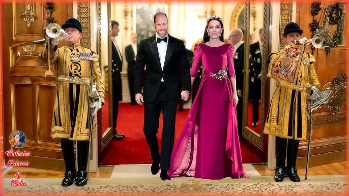Catherine Makes Stunning Return At First French State Banquet In Windsor Castle In Two Years