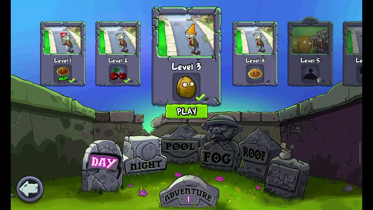 Playing PvZ and it was so fun (Plants Vs Zombies)