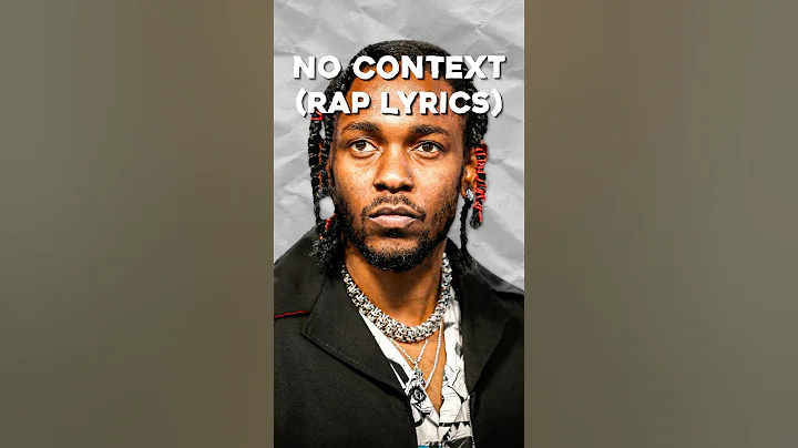 Kendrick Lyrics That Sound INSANE Out of Context