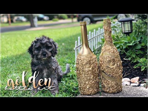 Golden Bottle Art