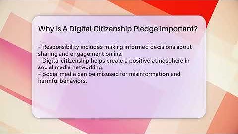 Why Is A Digital Citizenship Pledge Important? - Everyday-Networking