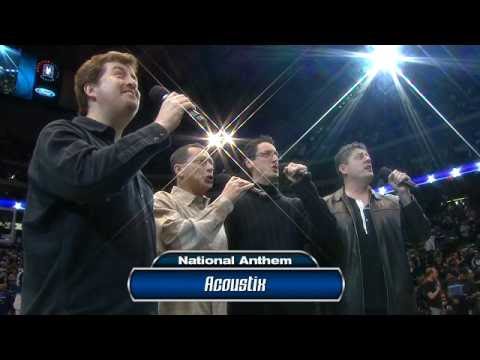 ACOUSTIX Quartet National Anthem for Dallas Maveri...