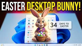 My Easter Bunny App for Windows 11 | Cute Desktop Bunny + Countdown to Easter! screenshot 1