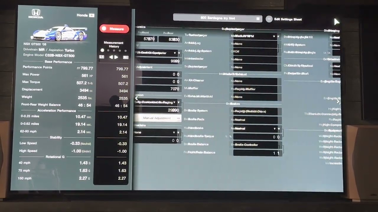 GT7 Sardegna Grind, 08 NSX GT500