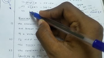 vector space Unit 1 | part 1 | tamil