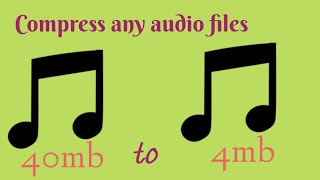 How to compress larger audio files to small size in android | GSB Entertainment screenshot 4
