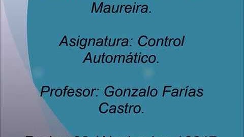 Aire Acondicionado - Proyecto Control Automático PUCV.