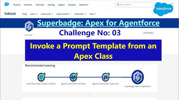 Invoke a Prompt Template from an Apex Class|| Superbadge: Apex for Agentforce