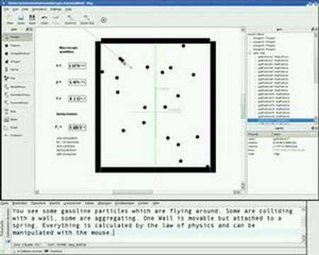 Step: Simlation of a gas