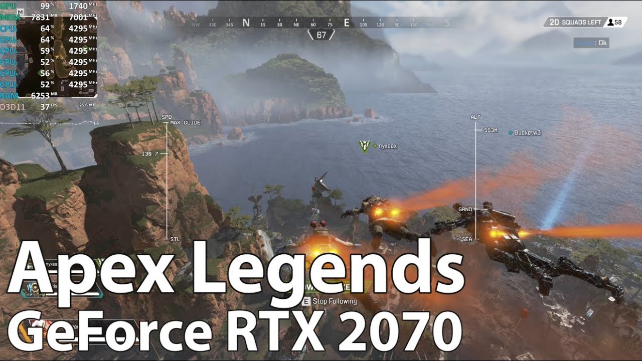 GeForce 2070 Review - Apex Legends - max & Benchmark Test (i5-9600K) - YouTube