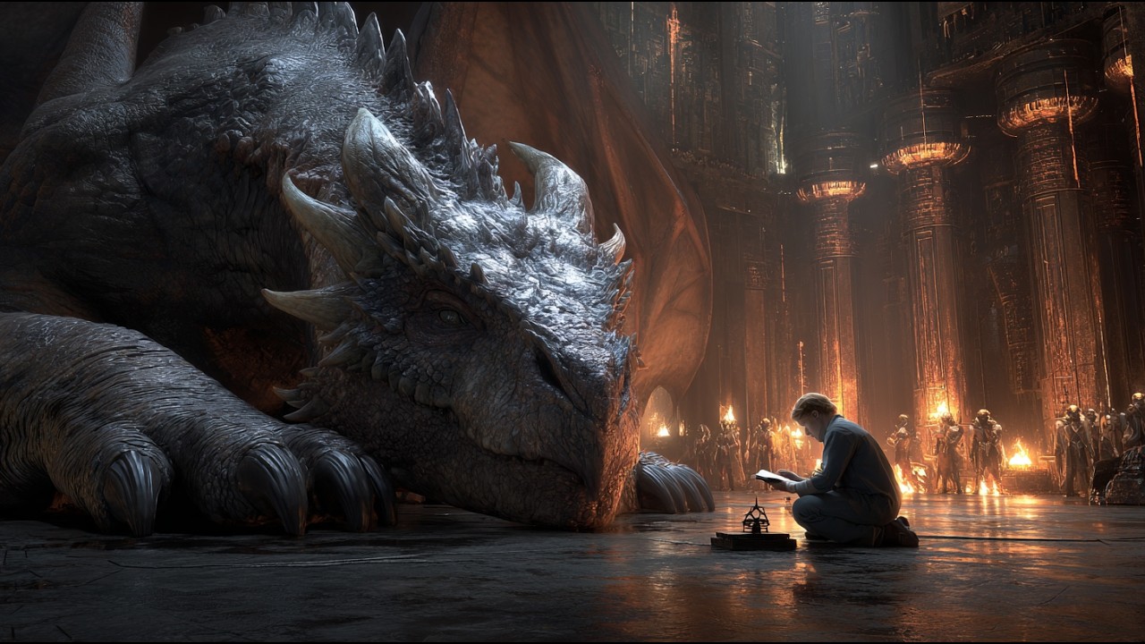 Every Day, a Janitor Read to a Blind Dragon Prince—And Slowly Became the Voice He Loved Most | HFY