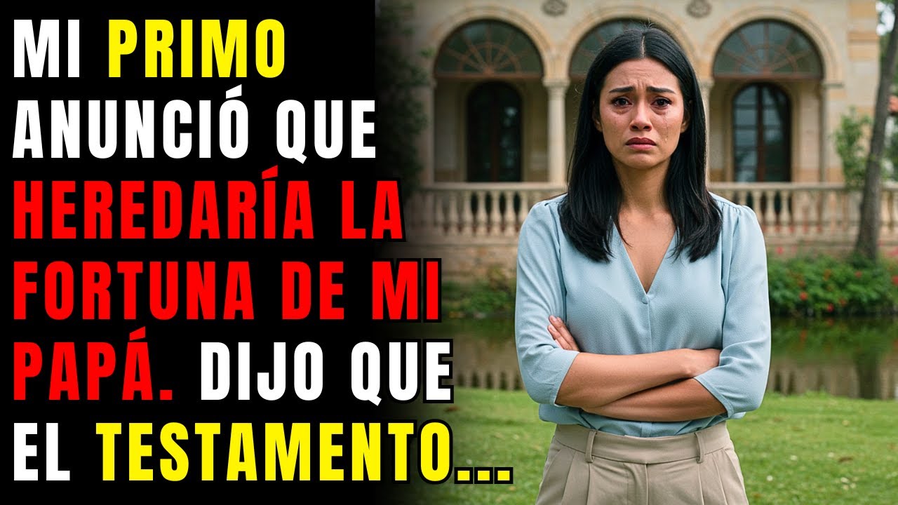 Mi primo anunció que heredaría la fortuna de mi papá. Dijo que el testamento se quemó. No sabía que