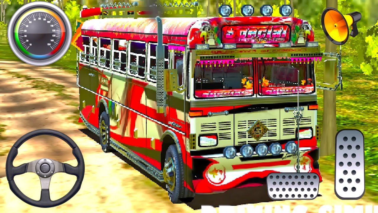 Coach Luxury Big Indian Bus Driving - Driving Simulator Srilanka - Car ...