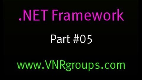 .Net Framework Tutorial - 5 - How To Write Program In Visual Studio