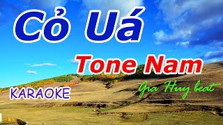 Karaoke - Cỏ Uá -Tone Nam - Nhạc Sống - gia huy beat