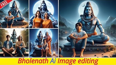 Bholenath Ai image editing || bing image creator tutorial #mahadev #bing #viral #trending #video