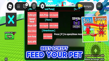 Feed Your Pet Script - (Auto Farm, Auto Press, Auto Upgrade) *NO KEY*