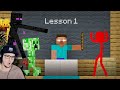 Анимация vs. МАЙНКРАФТ ► Школа МОНСТРОВ - Ep 27 ( Monster School Animation Minecraft ) | Реакция