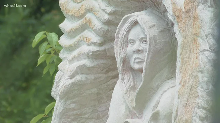 Statue of escaped slave, nurse Lucy Higgs Nichols ...