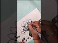 how to make unique mandala art || butterfly mandala art🦋#shorts