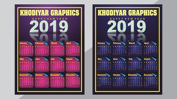 How To Make Calendar Design Full Training Step by Step in Coreldraw x7 with KHODIYAR GRAPHICS
