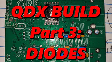 QDX Build Part 3: Diodes (And fixing a minor error)