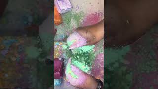 Colorful Blocks #chalkcrushing #crunchycrumbles #oddlysatisfying
