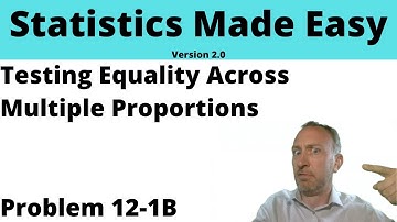Statistics Module 12 V2 - Testing Equality Across Multiple Proportions, Problem 12-1B