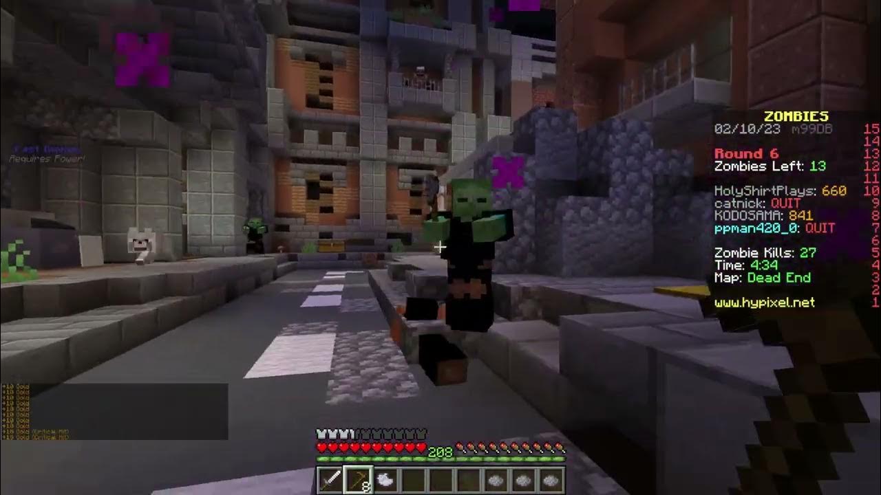 Hypixel Zombies Dead End Minecraft Hypixel Zombies Games YouTube