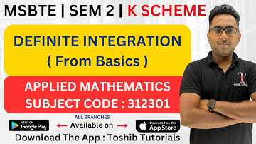 Integration Diploma 2nd Sem | Applied Mathematics 2nd Semester Diploma | Toshib Tutorials