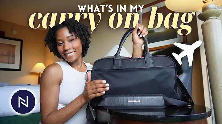 What I Pack in my Carry-on Travel Bag ft. Nomad Lane V4 Bento Bag | Flight Attendant Life